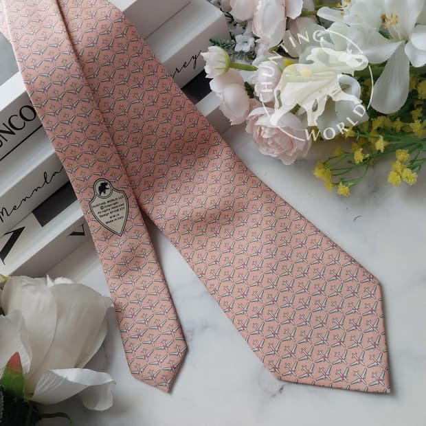 헌팅월드 실크 피치 비행기 모티브 넥타이 8.7cm A+등급 K1258
