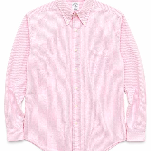 브룩스브라더스 핑크 옥스포드 셔츠 M