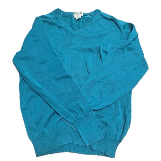 엘엘빈 민트 브이넥 니트