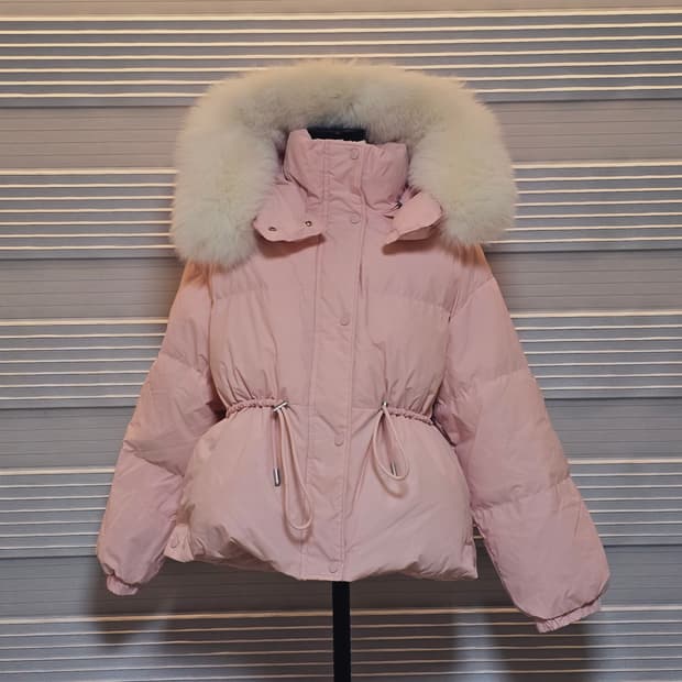 리얼 폭스퍼 구스 패딩 점퍼 ●프리사이즈(55~77)