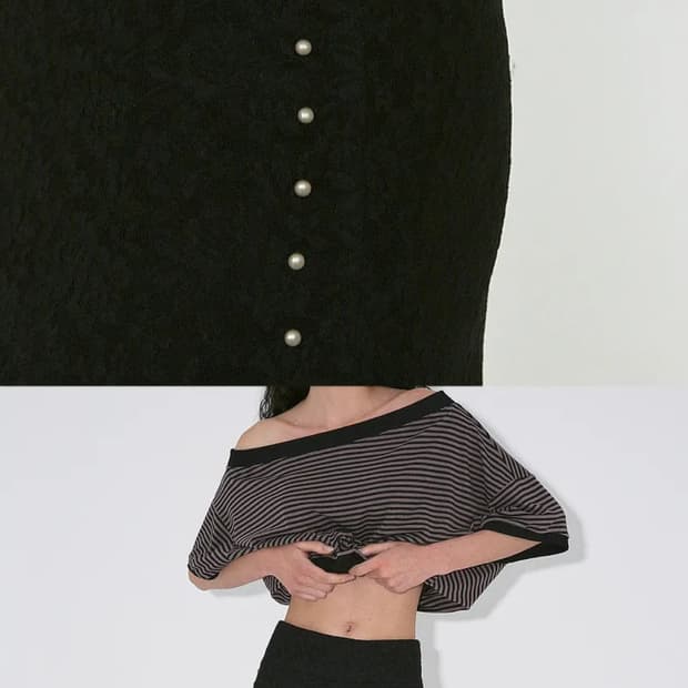 폴리수엠 FLOWER LACE DOLPHIN SHORTS