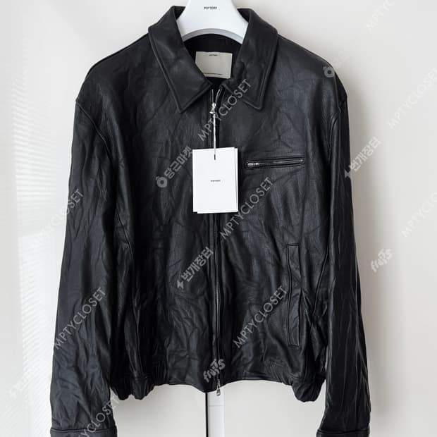[3] 포터리 고트레더 자켓 블랙