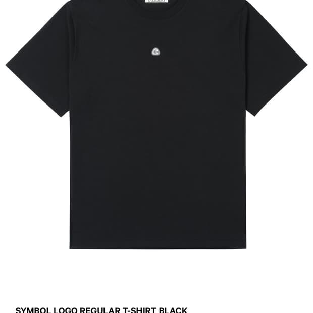 코이세이오 SYMBOL LOGO REGULAR T-SHIRT BLACK