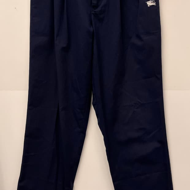 버버리 코튼팬츠 네이비