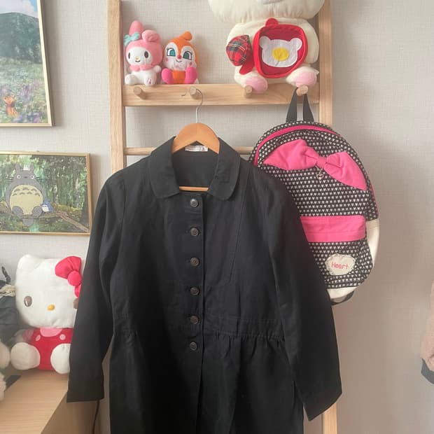 모리걸 빈티지 사만사모스 sm2 블랙 롱 자켓 🖤