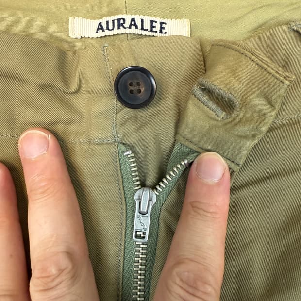 오라리 auralee 와이드 치노팬츠 4사이즈