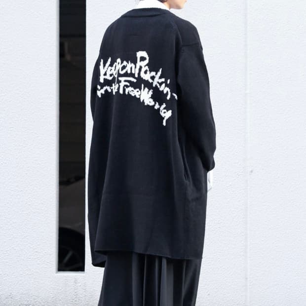 요지야마모토 뿌르옴므 롱가디건