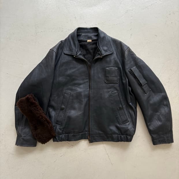 70's French Air Force Piolot Leater JK
