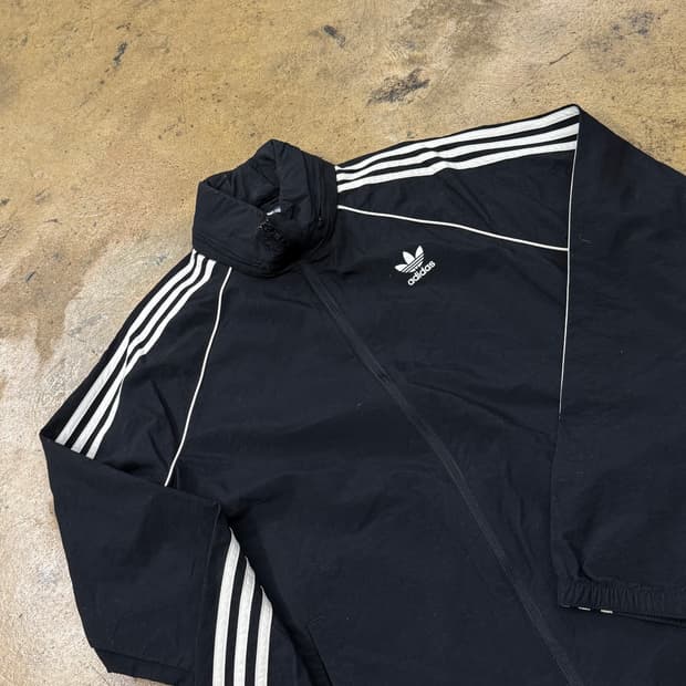 [정품/2XL] 아디다스 블랙 삼선 트랙탑 져지 b17