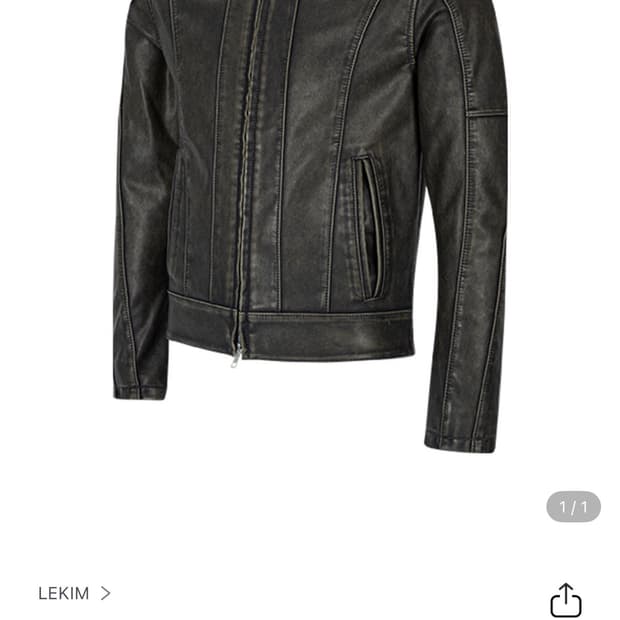 바이커 레더 자켓