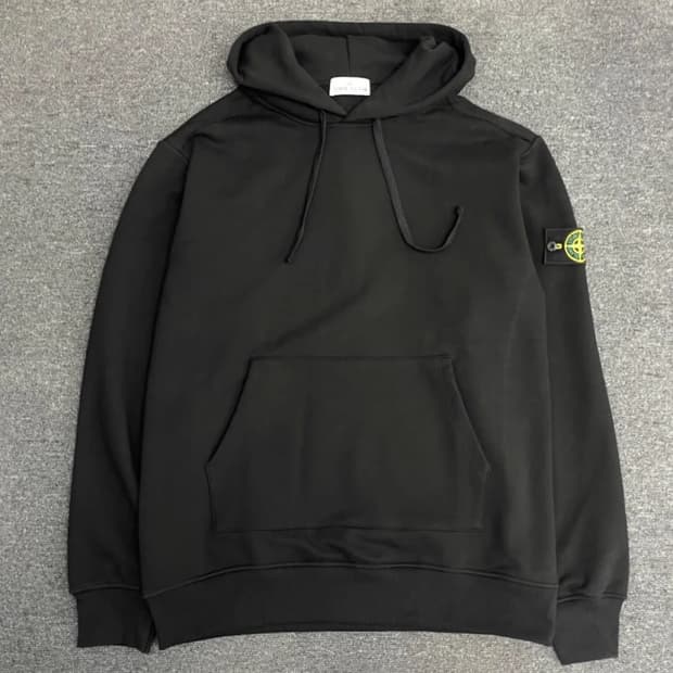 스톤아일랜드 블랙 후드티