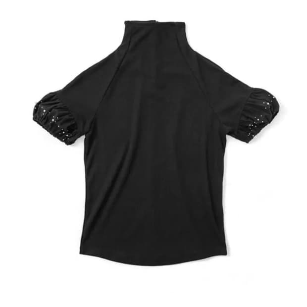 (택O새상품) 울리카 상투스 하이넥 탑 블랙 S ulika sanctus