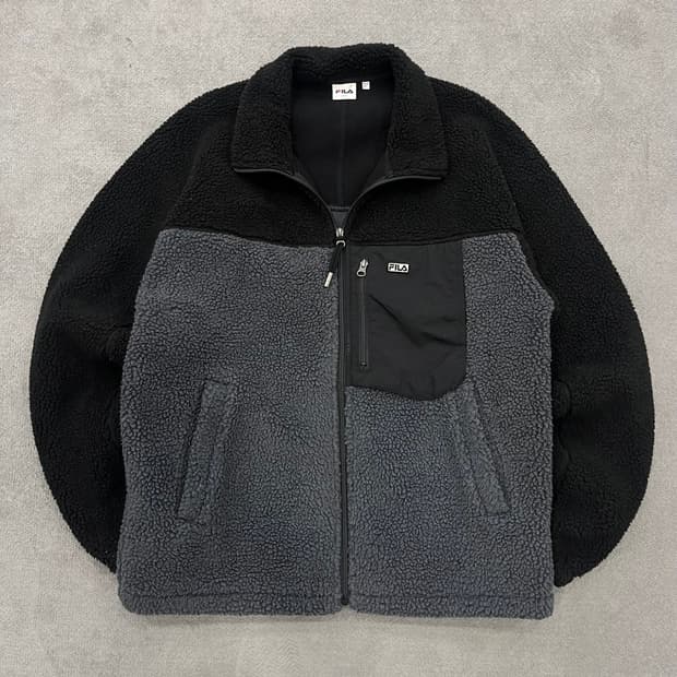 L 휠라 플리스 자켓