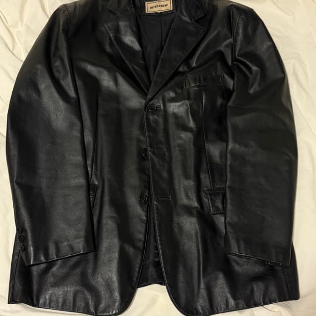 90s 레더 블레이저 