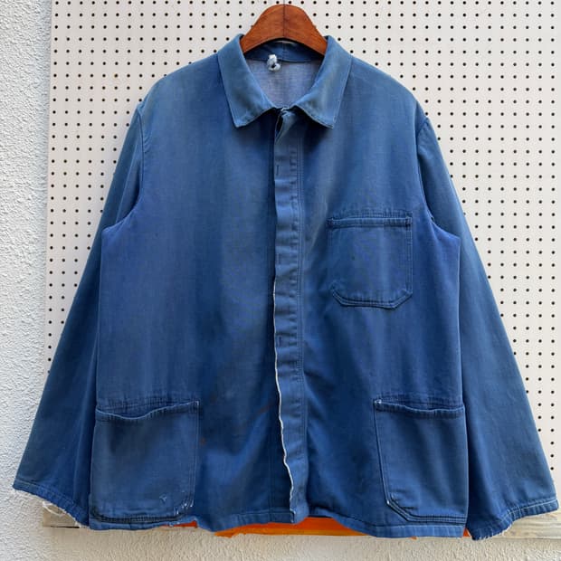 FADED WASHED DENIM FRENCH 페이드 데님프렌치워크자켓