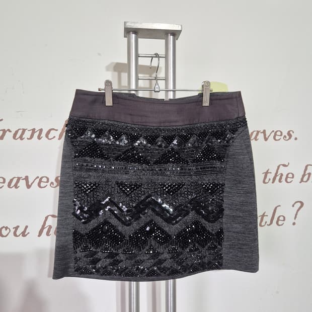 TIME POSTMODERN 스팽글 미니 스커트