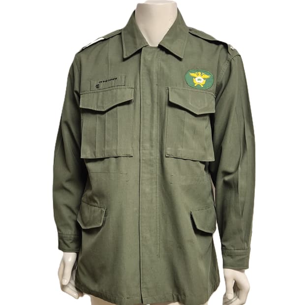 국군 전경 구형 의경 민무늬 야전상의 전투복 상의 자켓 (L)