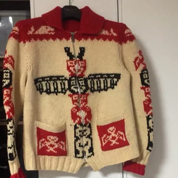 1950s vintage totem pole cowichan