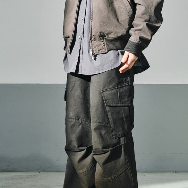 다이브인 무민서 베른 카고 팬츠 블랙 2사이즈 