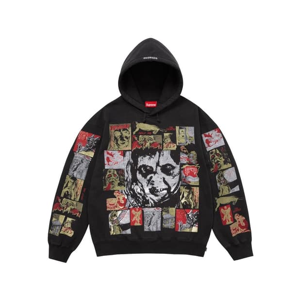 슈프림 FW25SW44-BLACK 후드티