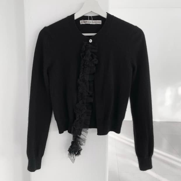 Comme des garcons 꼼데가르송 블랙 가디건