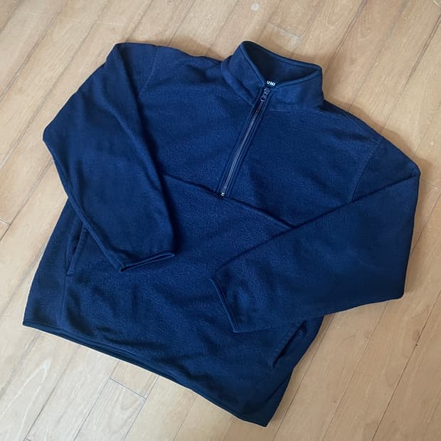 일본판 빈티지 유니클로 반집업 후리스