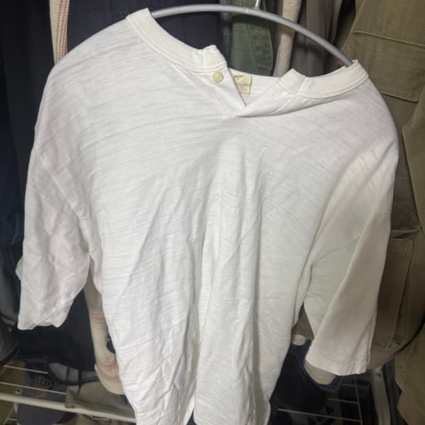 (L) 웨어하우스 헨리넥 반팔 티셔츠