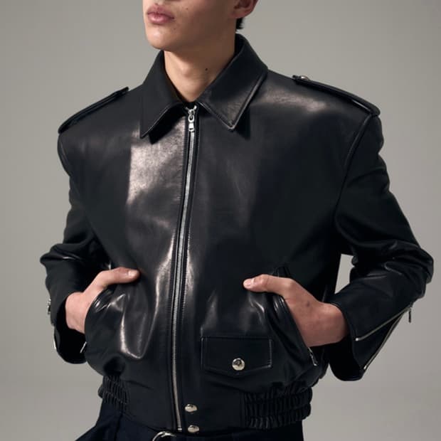 [L구매]노이스 25fw 램스킨 레더 자켓