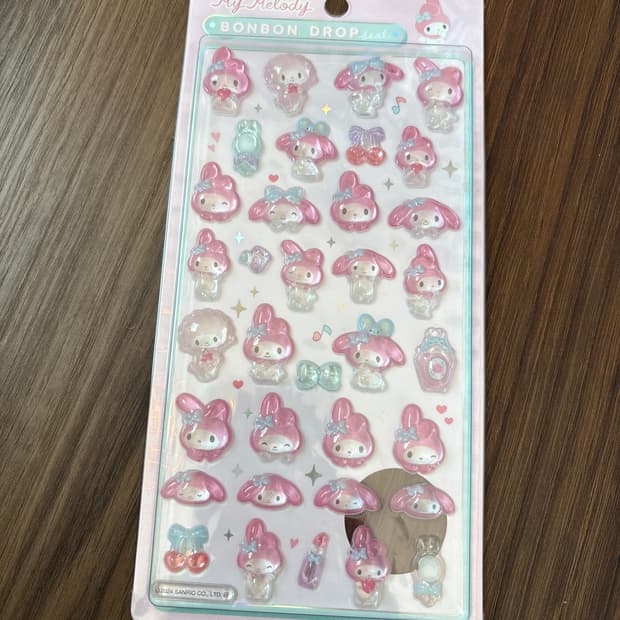 마이멜로디 봉봉드롭 스티커