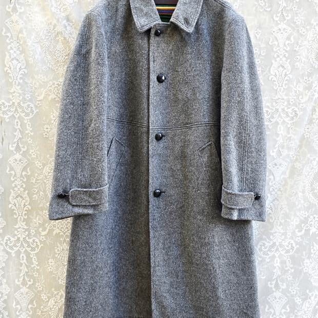 80s 웨스트 버리 모헤어 발마칸 코트