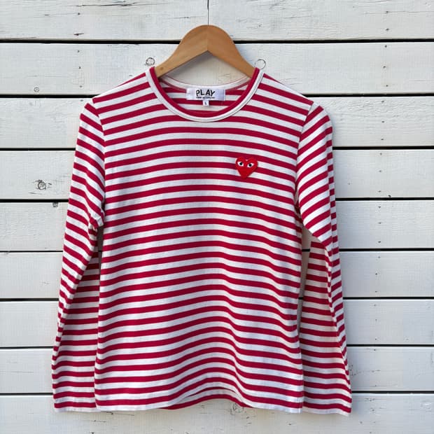 Comme des Garcons 꼼데가르송 스트라이프 롱슬리브 티셔츠