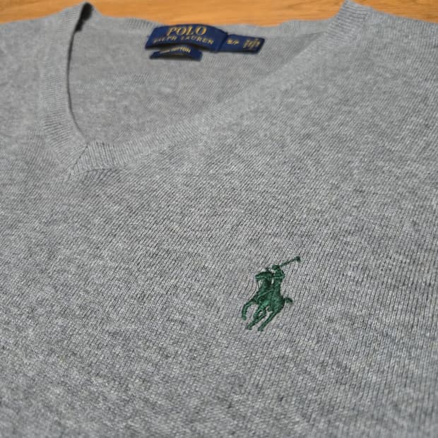 폴로 랄프로렌 피마코튼 그레이 니트 베스트