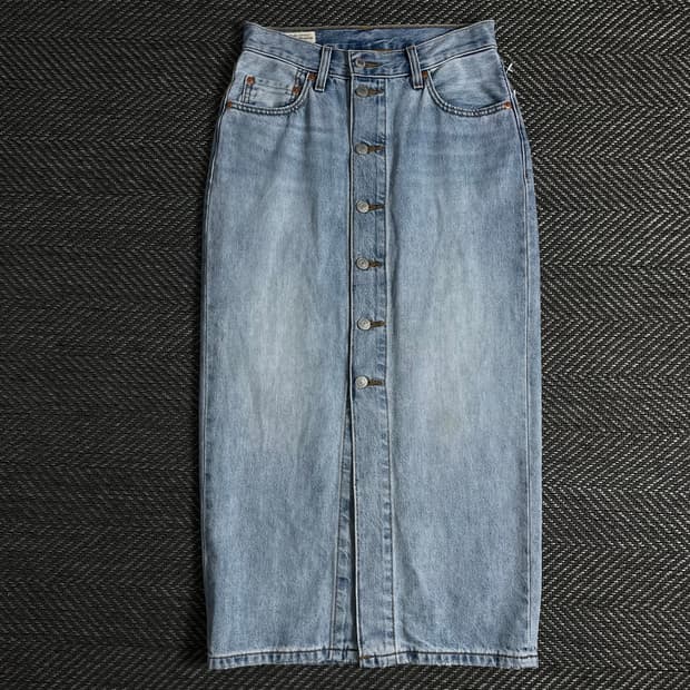 리바이스 프리미엄 데님 롱 스커트o 3495