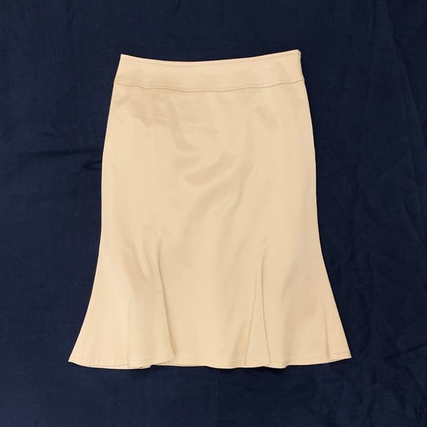 [Talbots] satin flare skirt 