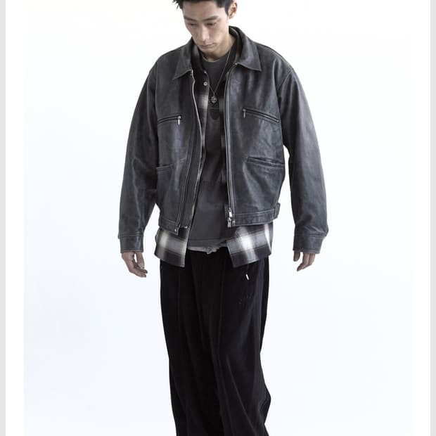 (2) 폴리테루 레더 스윙탑