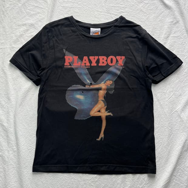 [S] Playboy 플레이보이 빈티지 반팔 티셔츠