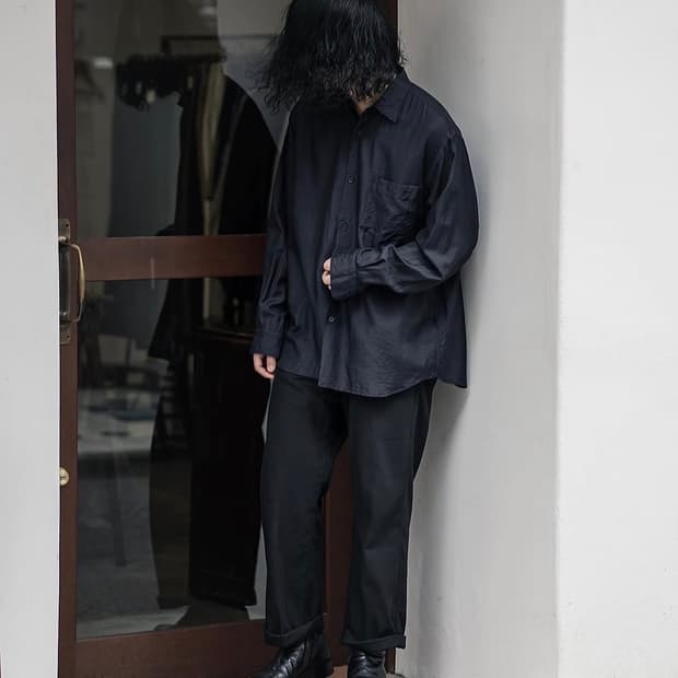  [2] comoli 23SS 코모리 울 실크 셔츠