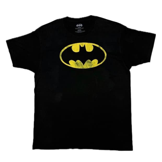 00s BATMAN 빈티지 베트맨 페이딩 프린팅 반팔 티셔츠 XL