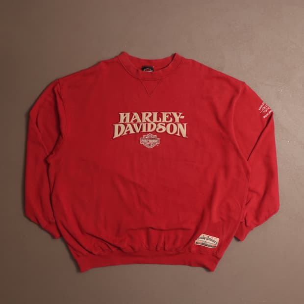 할리데이비슨 로고 자수 스웻셔츠 A1747