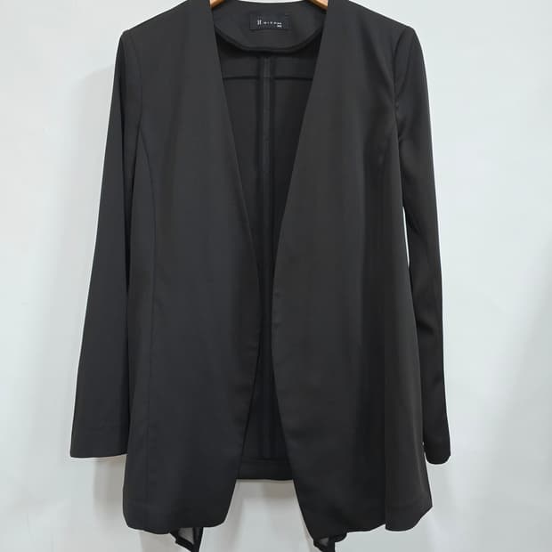 it 미샤 블랙 롱 자켓