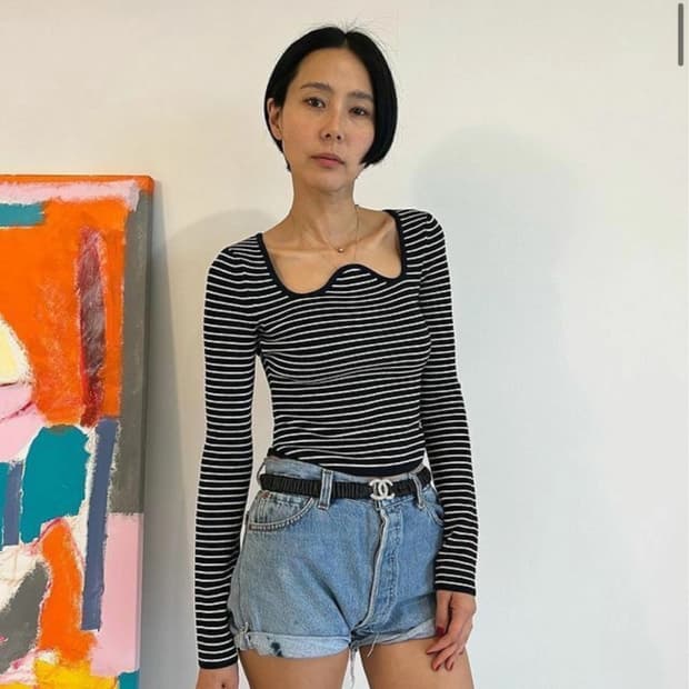 S 새상품) RECTO 렉토 시그니처넥 니트 SIGNATURE NECK