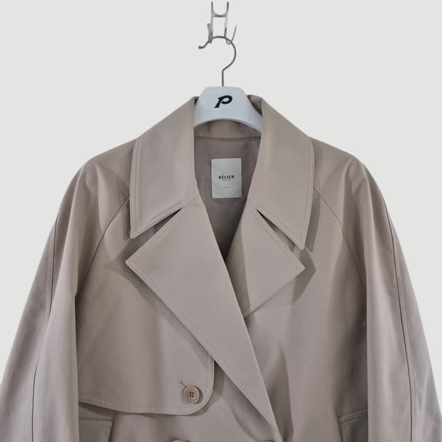 [100~105]벨리에 롱 트렌치코트 오버핏 MEN