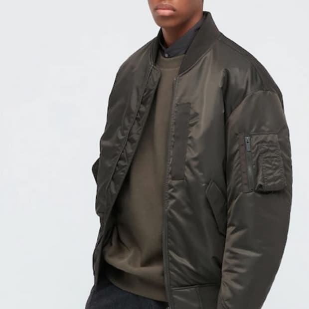 유니클로 질샌더 +J MA-1 봄버