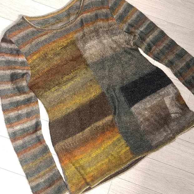 vintage mohair ethnic knit