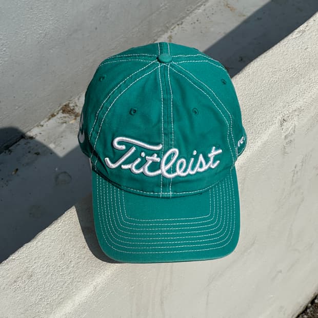 [M] 타이틀리스트 골프 스크립트 청록 볼캡 모자