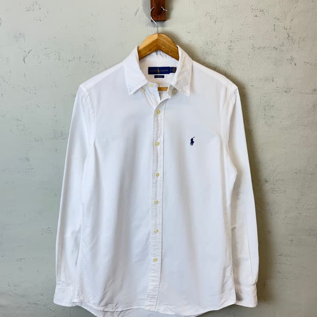폴로랄프로렌 클래식핏 화이트 옥스포드 셔츠