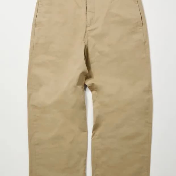 [새상품]헨리코튼의 와이드 치노팬츠 34사이즈