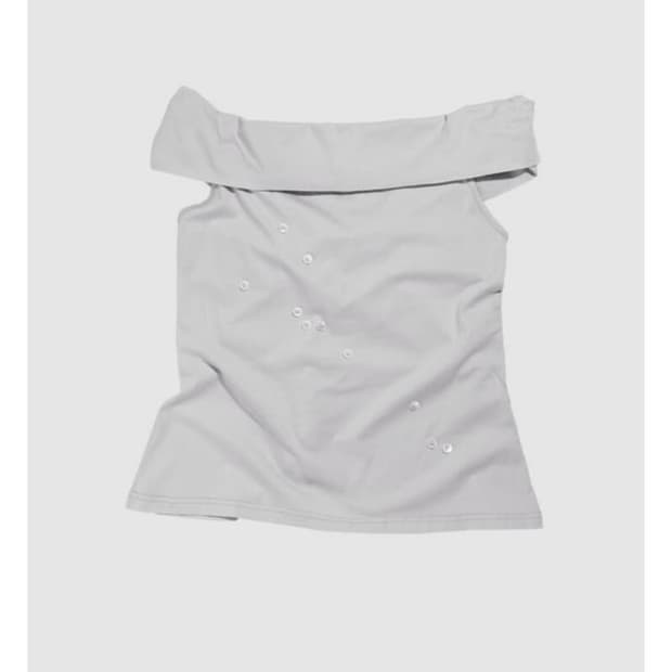 Knot top grayish purple