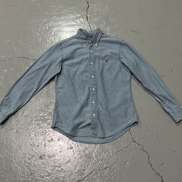 폴로 랄프로렌(Polo Ralph Lauren) 데님 샴브레이 셔츠