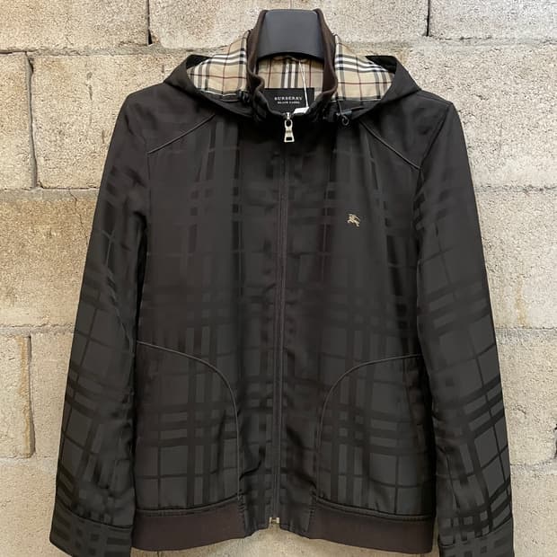 버버리 블랙 라벨 노바 체크 블루종